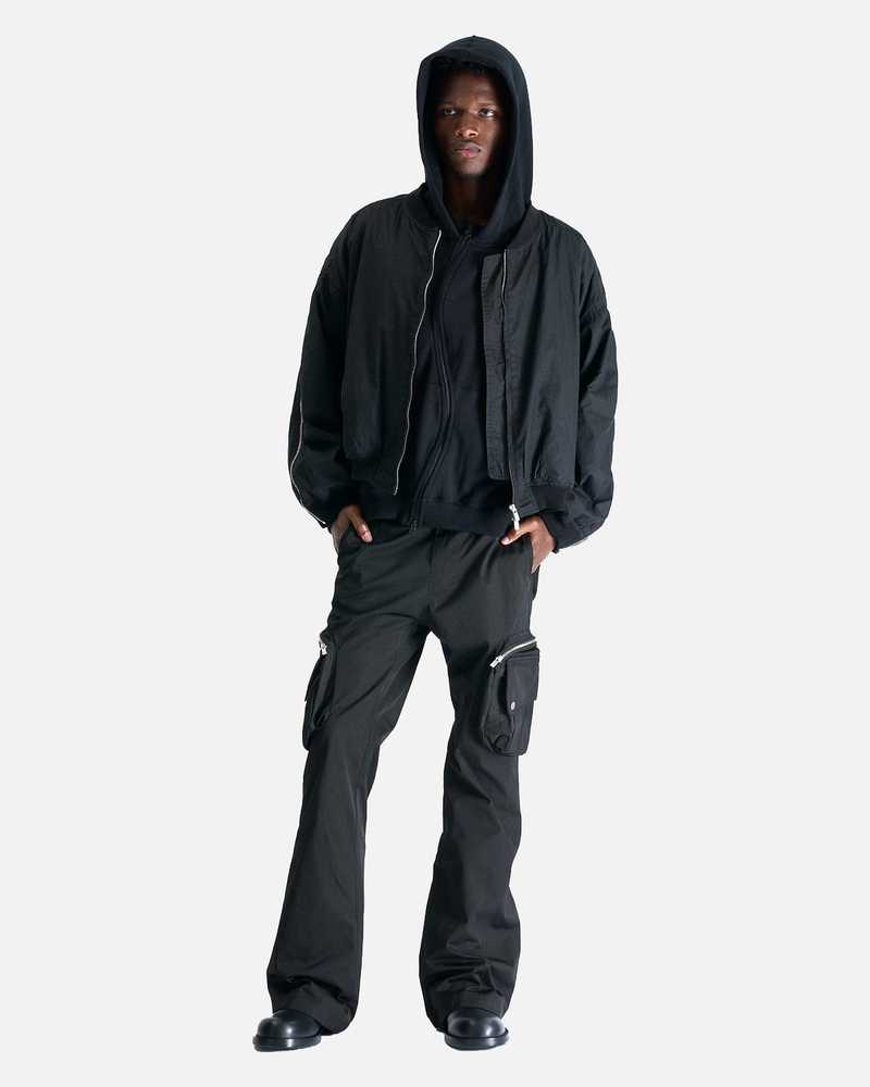 パンツ FFFPOSTALSERVICE Flare Cargo Black Flare Cargo V2.5 in Black – SVRN