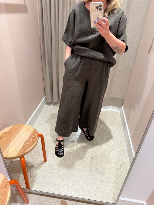 NAF Domi Pants Heavyweight Washed Linen