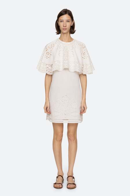NWT Sea New York Black Holly Soutache Long Sleeve Mini Dress