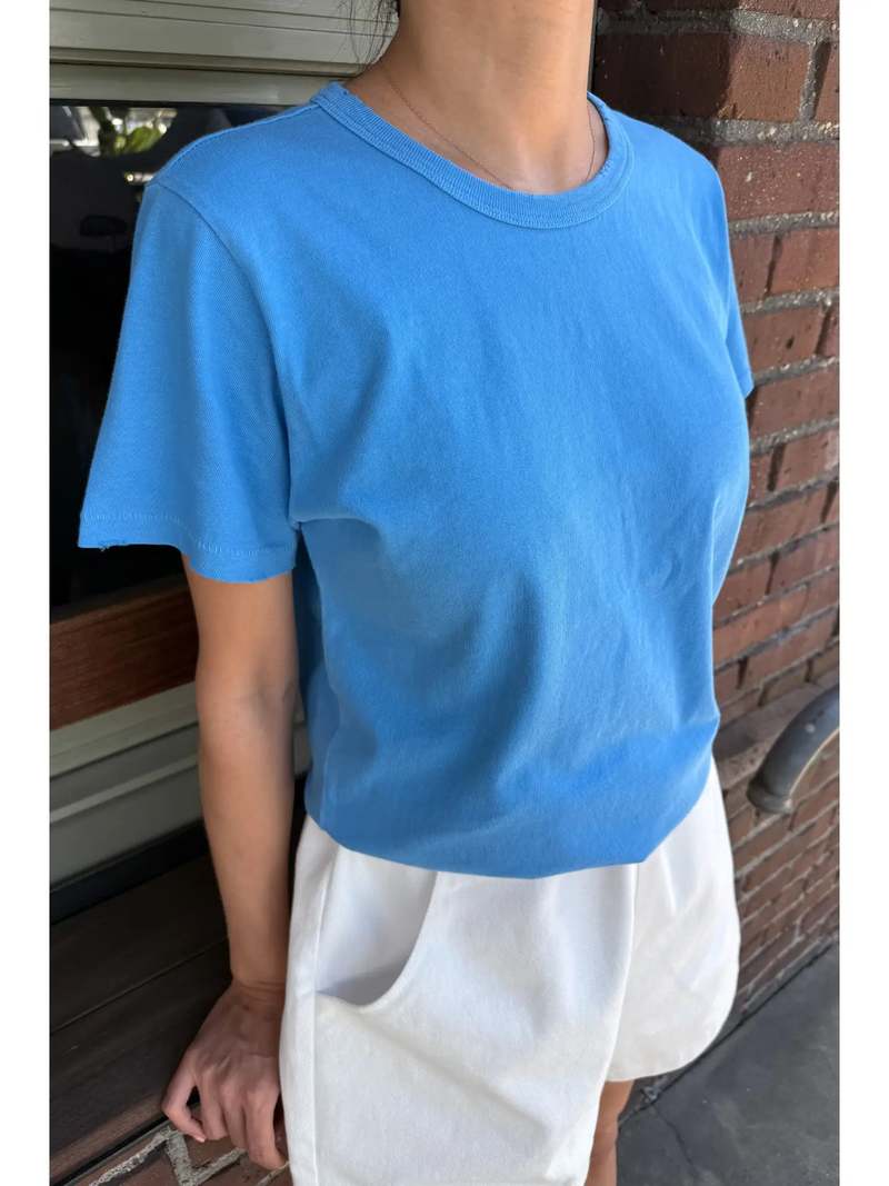 Le Bon Shoppe Organic Cotton Vintage Boy Tee - Yacht Blue Le Bon Shoppe Organic Cotton Vintage Boy Tee - Yacht Blue