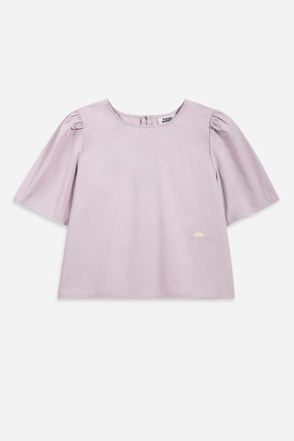Future Classics Puff Sleeve Blouse - Iris Purple