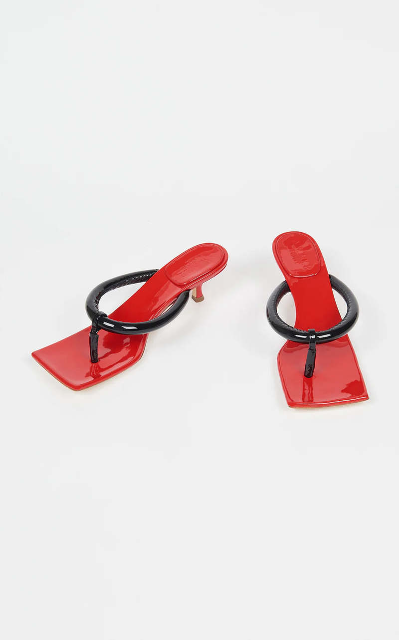 A.W.A.K.E. MODE Delta Leather Flip Flops A.W.A.K.E. MODE Delta Leather Flip Flops