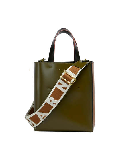 Marni Two-tone Fabric Medium Shopping Bag | Garmentory