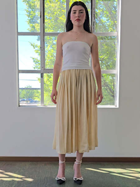 【関税込み】JIL SANDER Satin skirt with side slit Jil Sander Satin skirt with side slit (Jil Sander/スカート