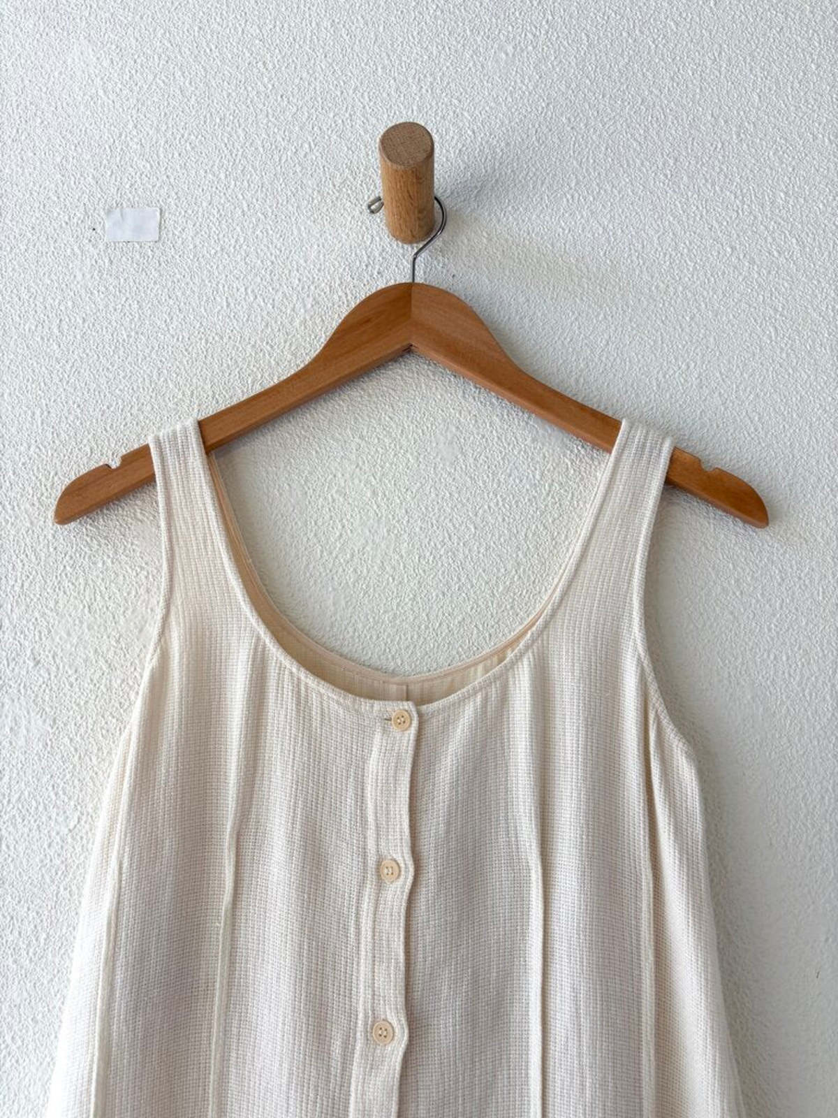 Calvin Klein Vintage Woven Linen Tank Dress | Garmentory