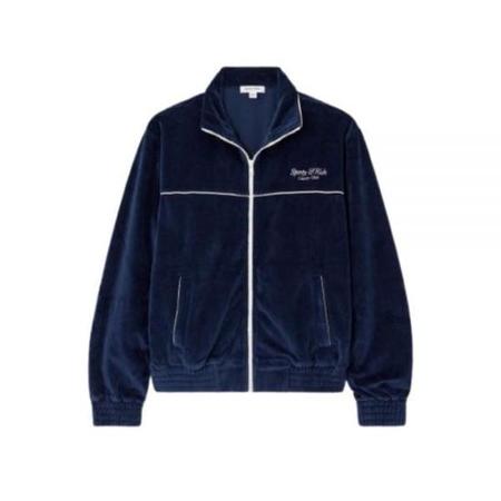 Off-White Motorcycle Hole Crop Jacket - Blue | Garmentory