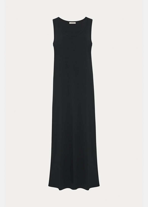 The row TETZI DRESSノースリーブ ロングワンピース ブラック The Row Tetzi Dress - Black | Garmentory