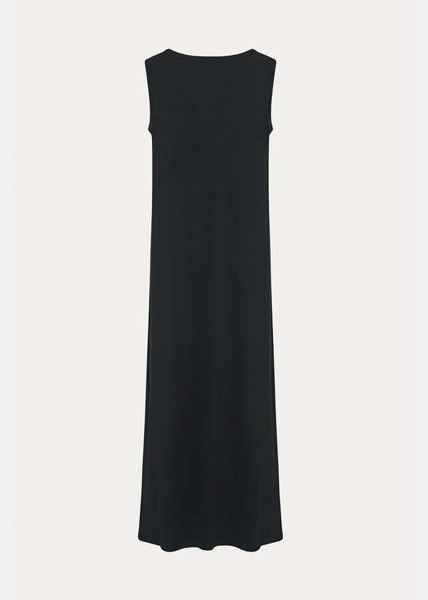 The row TETZI DRESSノースリーブ ロングワンピース ブラック The Row Tetzi Dress - Black | Garmentory