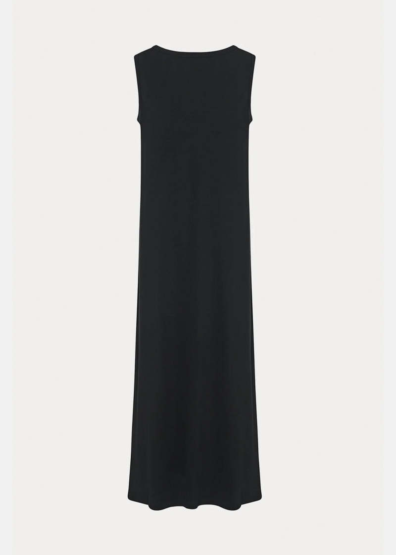The row TETZI DRESSノースリーブ ロングワンピース ブラック The Row Tetzi Dress - Black | Garmentory