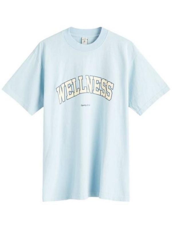 SPORTY & RICH T-Shirt - Blue Almond Navy