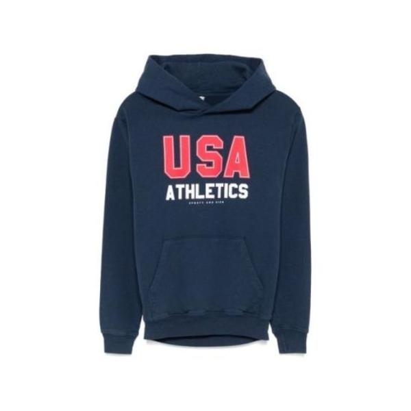 SPORTY & RICH Hoodie - Navy Sports Red White
