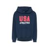 SPORTY & RICH Hoodie - Navy Sports Red White - Thumbnail 1