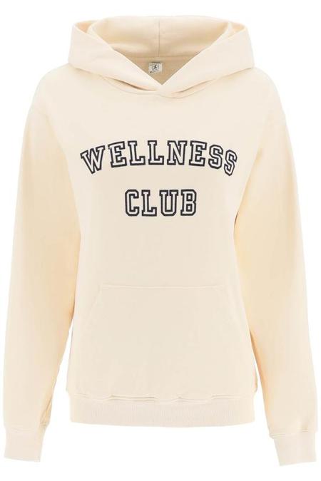 ★Sporty & Rich★ Wellness Club Hood Beige HO761CR HO761CRSS Sporty & Rich Wellness Club Flocked Hoodie Beige | BSTN Store