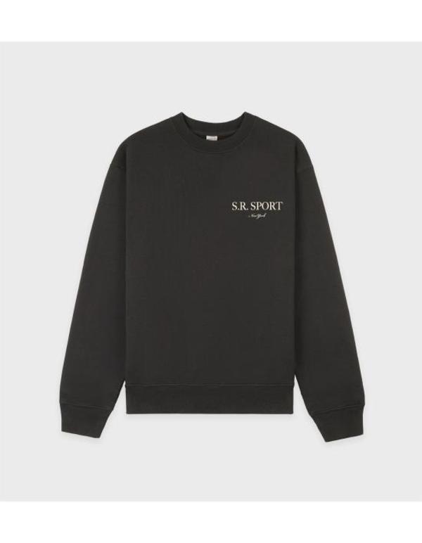 SPORTY & RICH Tunic Top - Faded Black Cream