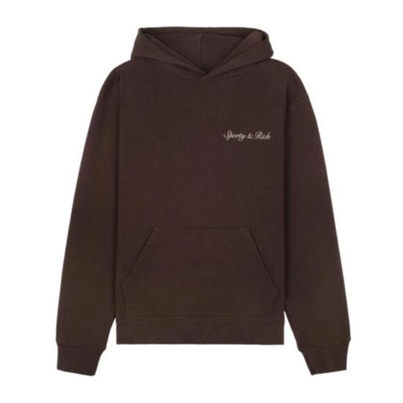 SPORTY & RICH Hoodie - Chocolate | Garmentory