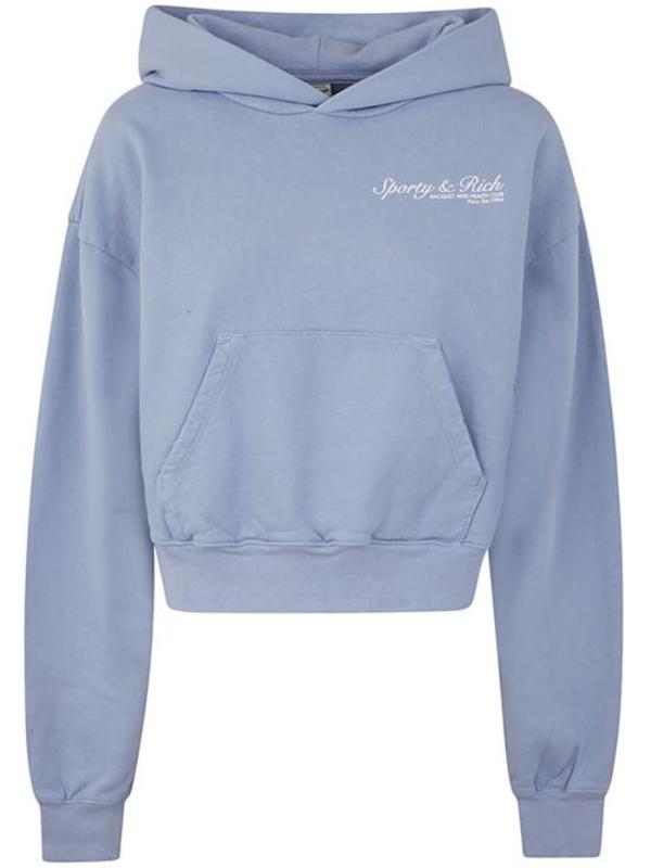 スウェット・トレーナー Sporty & Rich French Crop Hoodie Purple HCAW2324PW SPORTY & RICH Hoodie - Purple | Garmentory