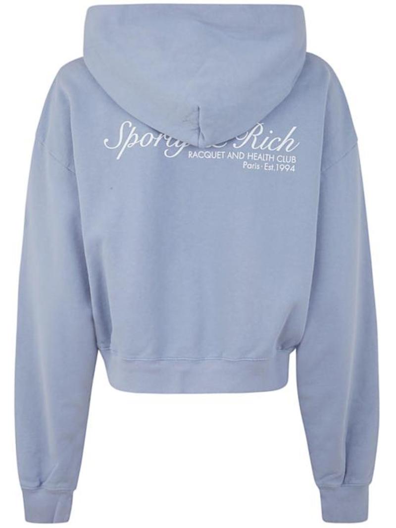★Sporty & Rich★ French Crop Hoodie Purple HCAW2324PW SPORTY & RICH Hoodie - Purple | Garmentory