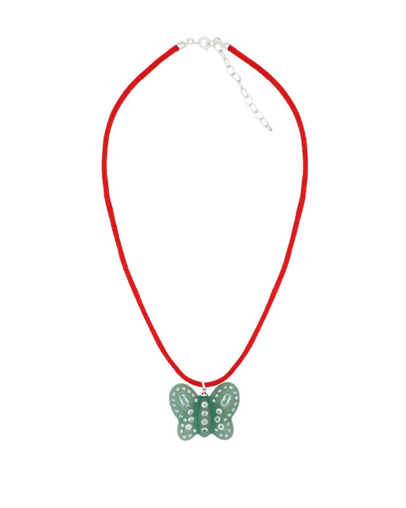 SANDY LIANG 関税込 Jade Butterfly ネックレス Sandy Liang Jade Butterfly Necklace | Garmentory