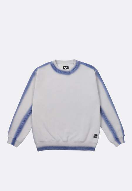 トップス THE TRILOGY TAPES Over Dye Pulse Crew The Trilogy Tapes Overdyed Pulse Crewneck Jumper - Black/Red
