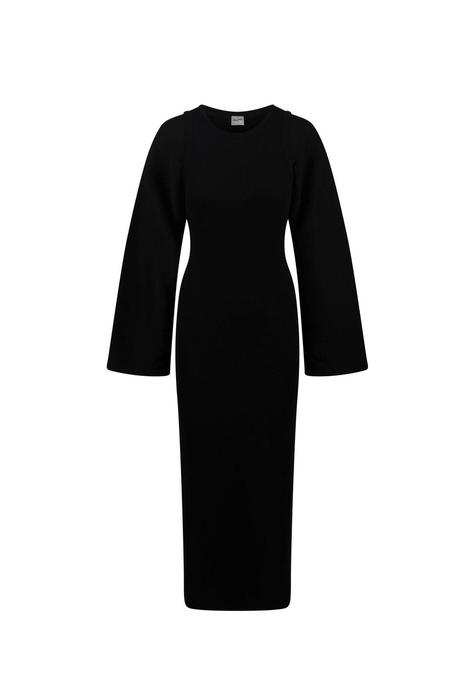 【送料&関税込】Nanushka Boone Pleated Ribbed Jersey Midi Dr Nanushka Lennie Satin Midi Dress - Yellow | Garmentory