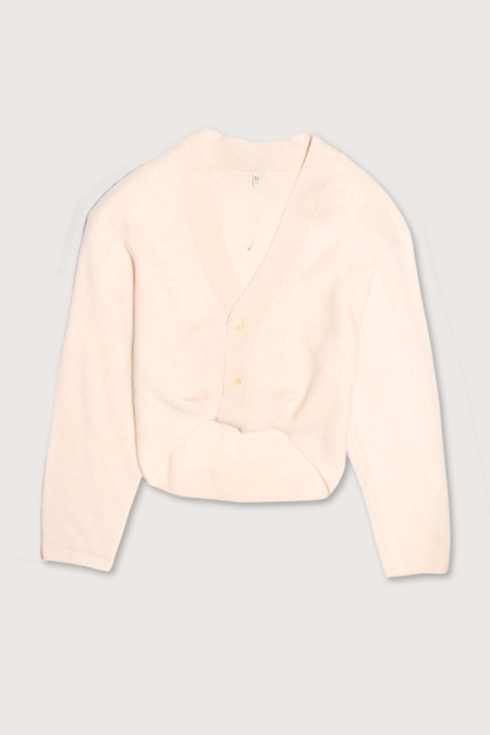 ジャケット R13 ELBOW CARDIGAN R13 Elbow Sleeve Split Hem Cardigan - Cream | Garmentory