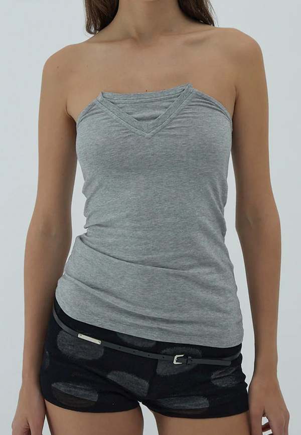 Paloma Wool Folded V-Neck Top | Garmentory