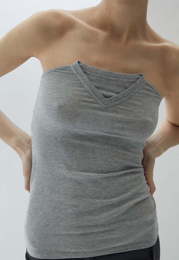 Paloma Wool Folded V-Neck Top | Garmentory