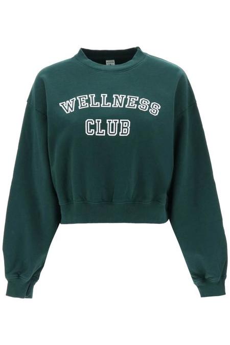 ★Sporty & Rich★ Tank Crop Crew Neck Forest CRAW2371FO Sporty & Rich Tank cropped crewneck - Green - Women