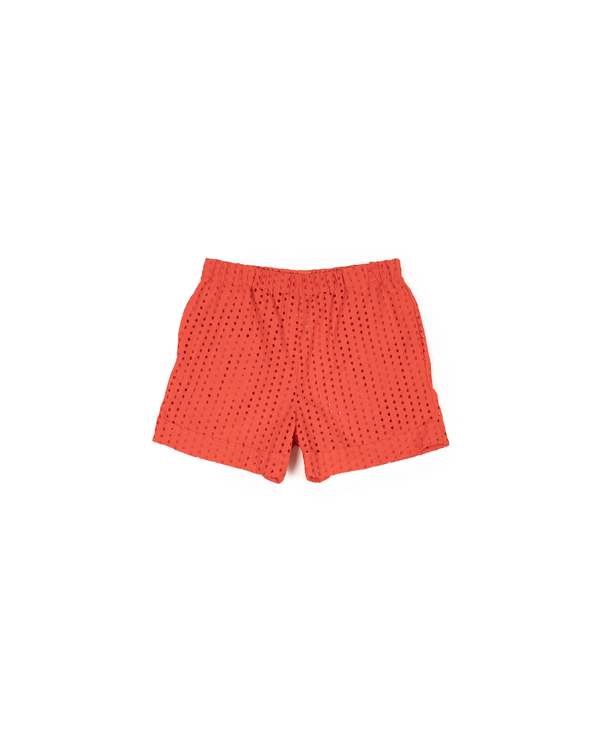 LWN Hawthorn Short - Dash Broidery - Chili