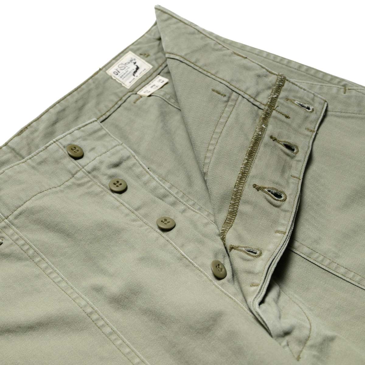 コ*ロ様 orslow Herringbone Twill Fatigue Pa Herringbone Twill Summer Fatigue Pants – Green - Uncle Otis