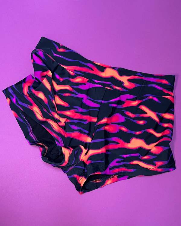 Kayleigh Peddie Tatum Swim Short - Neon Zebra