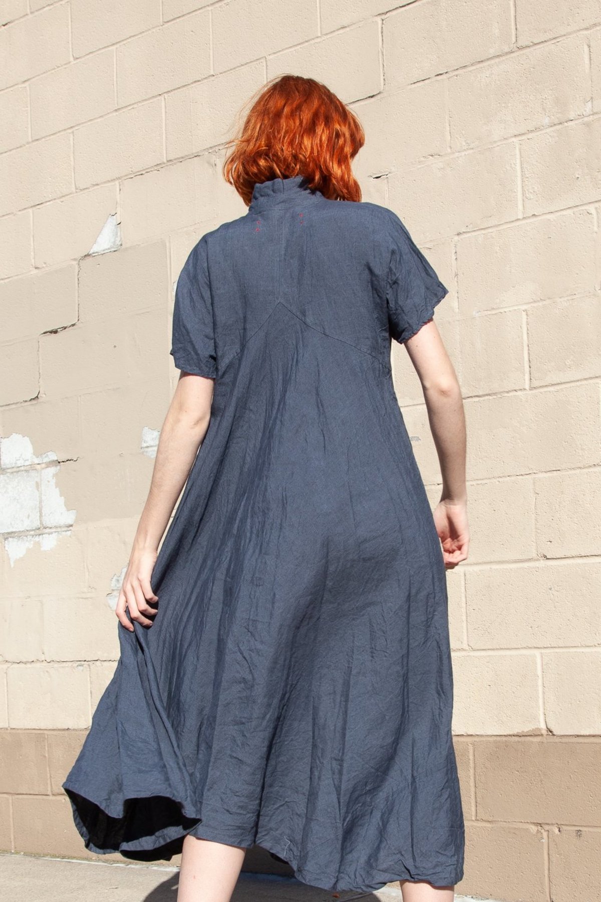 Hallelujah Robe 1900 Shirt Dress - Navy | Garmentory
