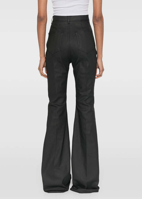 Rick Owens Waxed Bolan Jeans - Black | Garmentory
