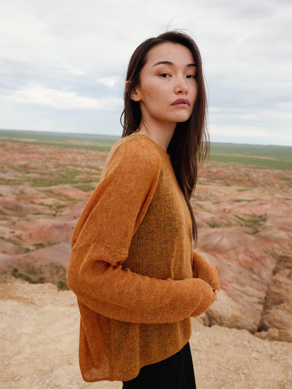Oyuna Honey Open Knit Boxy Sweater Oyuna Honey Open Knit Boxy Sweater