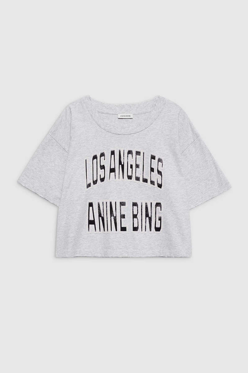 Anine Bing Johnny Cropped Tee