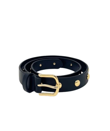 TOGA ARCHIVES Motif Leather Belt - Black | THEROOM