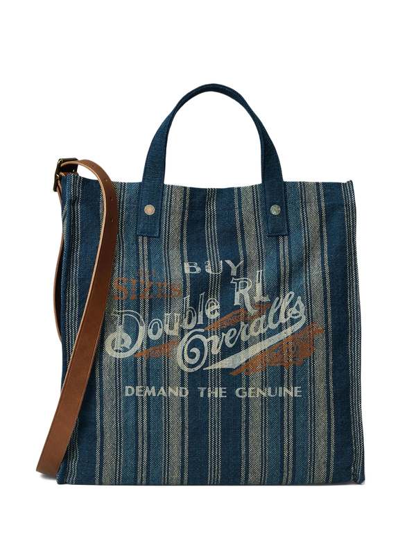 RRL Handwoven Indigo Carpenter Tote Bag - Navy | Garmentory