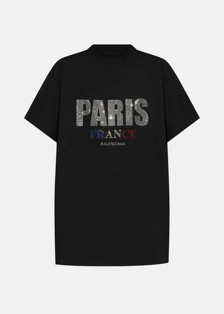 Balenciaga Cotton BLNCG News 24/7 T-shirt - Black | Garmentory