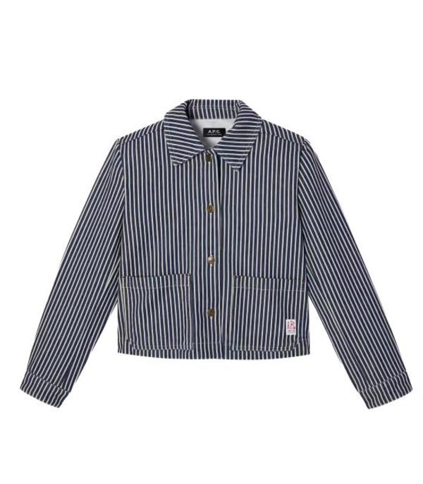 A.P.C. Jacket - Blue White | Garmentory