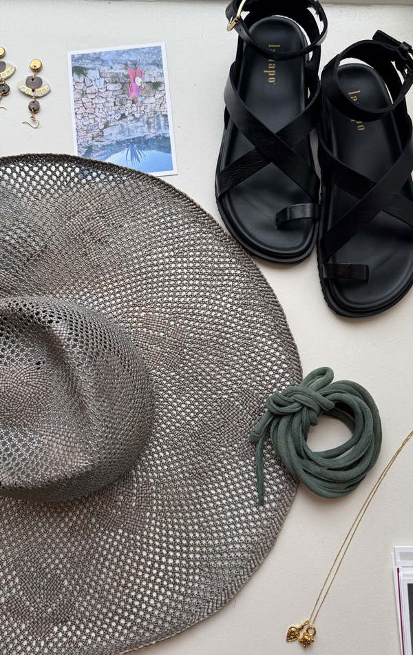 Reinhard Plank Floral Large brim Hat - Grey | Garmentory display picture 1