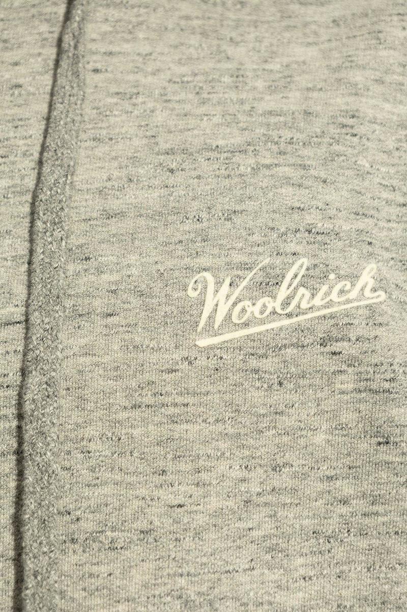 【送料&関税込】Woolrich Mouline Full-zip Hoodie Men's Full-zip Hoodie in Pure Cotton Mouliné blue | Woolrich US