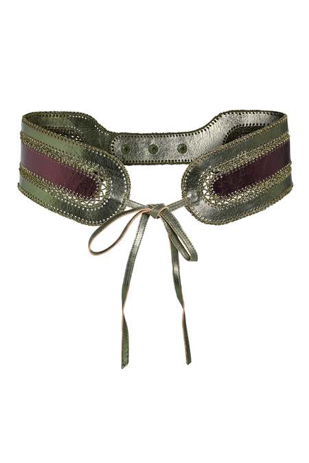 Golden Goose Belt New Tex Hook Tubolar Nappa Leather Body