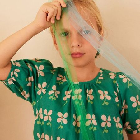 Kids Soor Ploom Flutter Tee - Stripe Eucalyptus | Garmentory