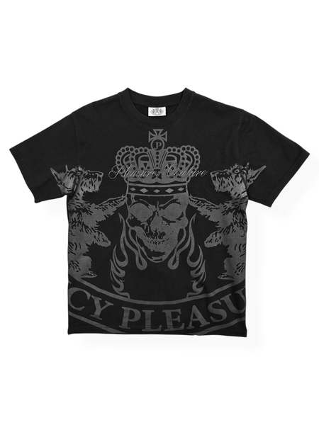 PLEASURES Darkness Heavyweight T-Shirt - Black | Garmentory