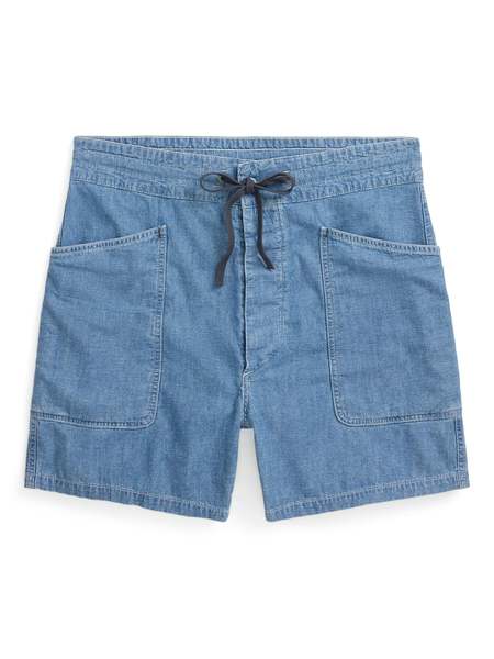 RRL Cotton Officer's Chino Short - blue | Garmentory