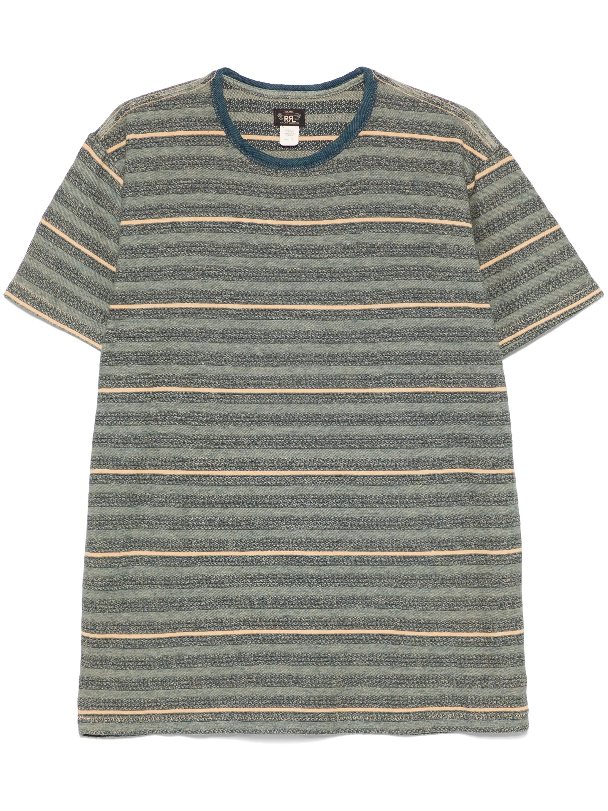 Striped-Jacquard-T-Shirt- 