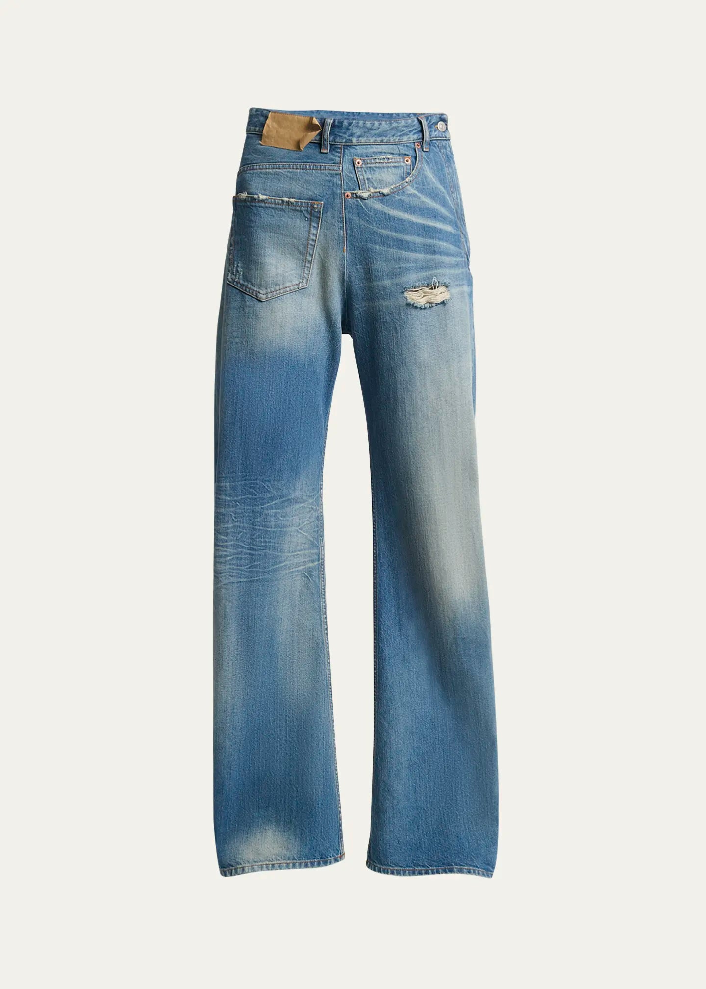 Maison Margiela Inverted Jean in Washed Denim Jeans | Garmentory