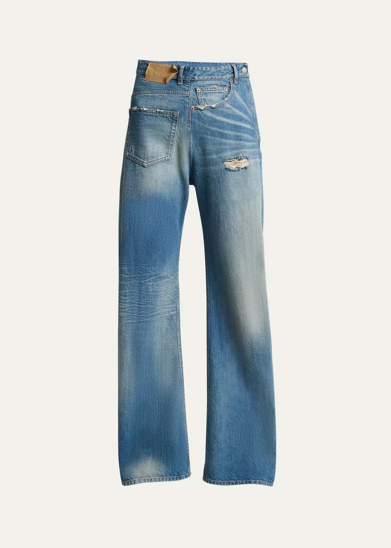Maison Margiela Inverted Jean in Washed Denim Jeans | Garmentory