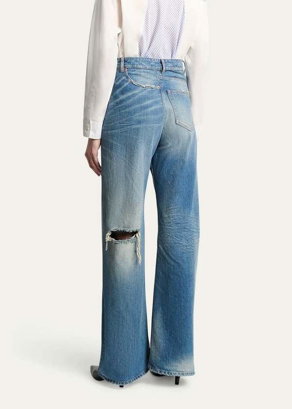 (関税・送料込)Maison Margiela Jeans Asymmetrical Waist Buy Maison Margiela men blue asymmetrical jeans for $630