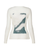 Issey Miyake Shadow Study Chiffon Twist Long Sleeve Top - Thumbnail 3